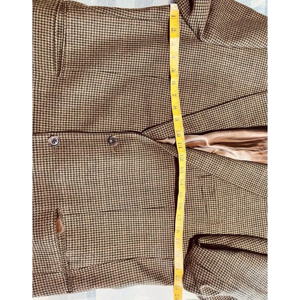 Lauren Ralph lauren wool blazer sportcoat tombstone brown dark accademia men 44R